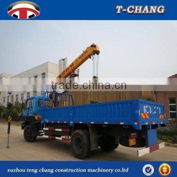 hot sale SQ6.3SA2 small telescopic boom hydraulic crane for truck with ISO9001 made in china