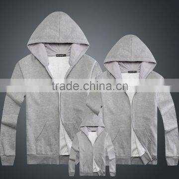 Wholesale Plain Fashion Custom Sports Wear Zip up Hoddies for Men Lovers Parent Child Clothes Quality Choice photo-4