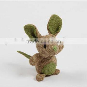 Go Green Natural Jute Fabric Cat Toy Mouse Shape Cat Cartoon Animal Toys photo-2