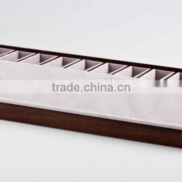 Guangzhou factory wooden leather belt display cases