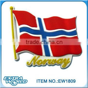 Norway flag souvenir pvc magnet