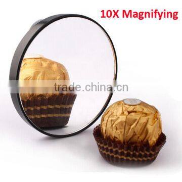 10X magnifying suction cup concave mirror