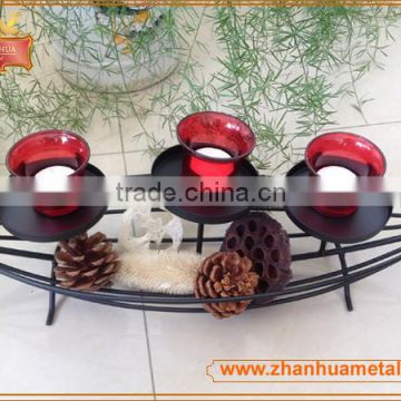 Popular home decoration wrought iron candle holder