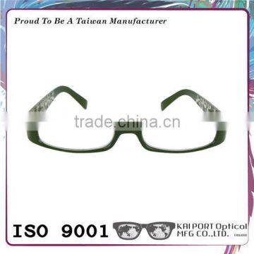 Laser graving decoration and classic eyewear optics frame