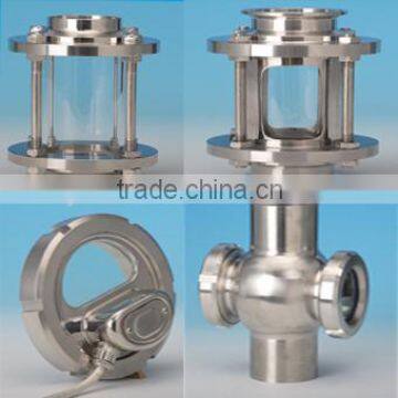 Chinese manufacture stainless steel straight sight glass/ flanged sight glass/union sight glass