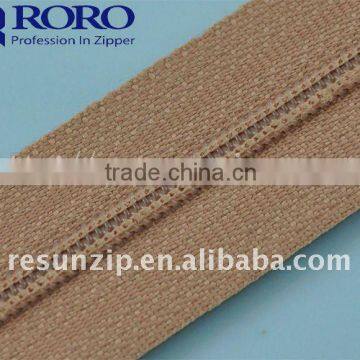 NO.5 eco-friendly long chain garment nylon zipper