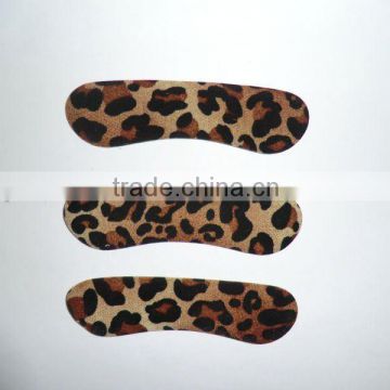 Fashion leopard back heel cushion for ladies