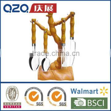 Stainless Steel Hanging Flatware Set PP Handle T026