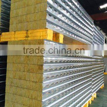 Fireproof and Insulated Metal Faced Rock Wool Sandwich Panel for Wall Board photo-3