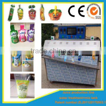 Factory supply orange juice with plastic pouch filling and packaging machine