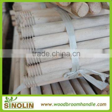 low price chinese120cm length wooden broom stick