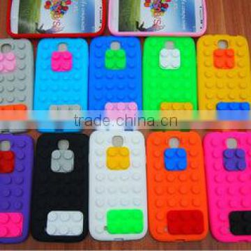 New Design building block Silicone case for Samsung 9500/S4