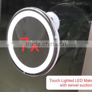 Bathroom makeup mirror with led light,Touch Dimmer bathroom makeup mirror, touch screen bathroom mirror,