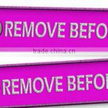 Custom Made High Quality Airlines Pilot Embroidery Jacqaurd Keyring Keychain Gift and Promotion photo-3