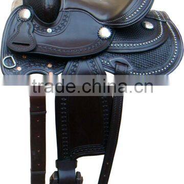 CE-740390 Leather Western Saddle