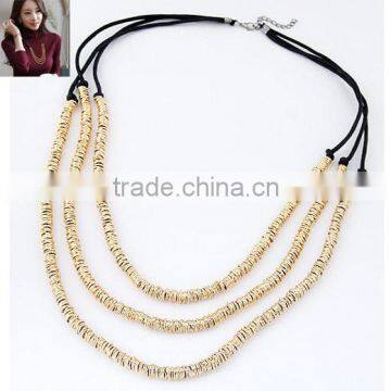 Latest Korean Fashion Elegant and Exquisite All-match Alloy Multilayer Chain Necklace in Stock