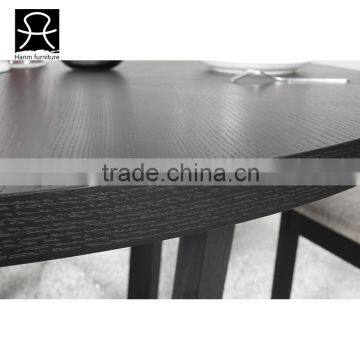 HANM Modern Design Solid Wood Round Dinning Table Home Furniture photo-4