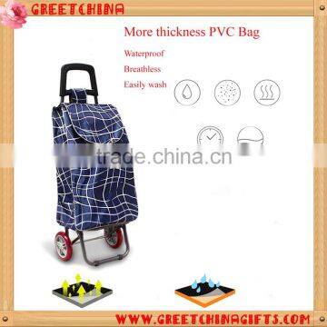 HIGH END Shopping Trolley Shopping Cart Shopping Bag Foldable Light-weight Large Volume Portable Aluminum Holder