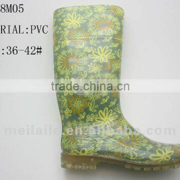 New model Colorful PVC Jelly women boots for fashion shoes