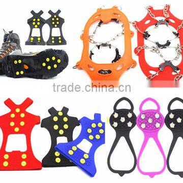  supplier Different types silicone antislip snow shoe ice climbing crampons