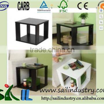 Modern simple fashion mini square wood coffee table manufacture