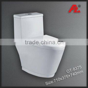 Sanitary Ware Ceramic Bathroom Double-hole Excess Eddy One piece Toilet