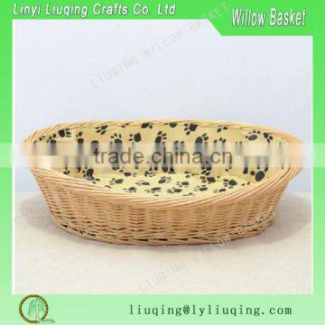 Factory wholesale handmade Natural wicker dog baskets/Raised dog bed/Snuggle beds for dogs                        
                                                Quality Choice