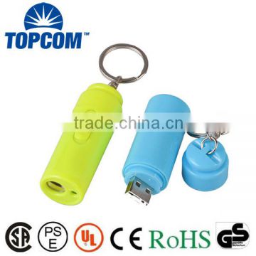 Custom Plastic LED PVC Key Light Torch with Laser Pointer                        
                                                Quality Choice