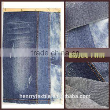 75% Cotton 23% Polyester 2% Spandex Twill Denim Fabric                        
                                                Quality Choice