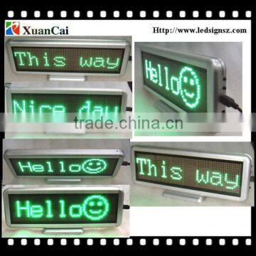 Rechargeable P4-1664G LED programmable sign