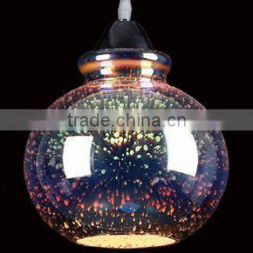 Home indoor pendant chandelier glass 3d lighting modern pendant light