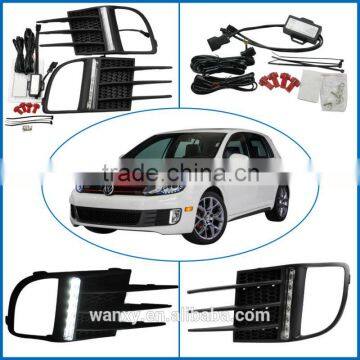 E-mark led drl drl daytime running light led drl fit for GOLF VI GTI 09-12