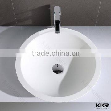 Oval Solid Surface Undermount Bathroom Vanity Bar Sink photo-1