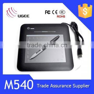 Ugee M540 drawing pad usb graphic tablet writing pad 5x4 inches writing tablets