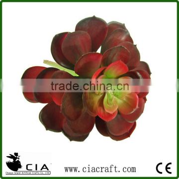 Large Artificial Echeveria Succulent Plant in Red for Flower Arrangement