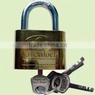 Leaf blade round corner iron padlock