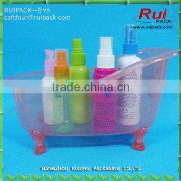 plastic mini bathtub for bathroom product packing, plastic gift packing, mini bathtub container