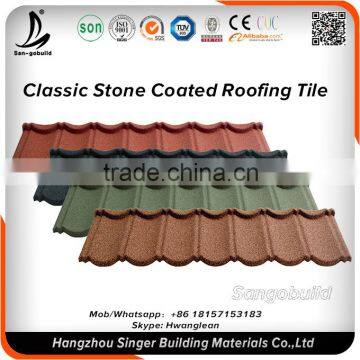 Stone Coated Black galvanized/galvalume steel sheet corrugated metal roofing steel sheet