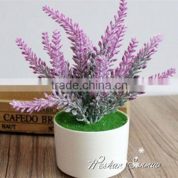 Professional plastic selling artificial lavender flowers bonsai artificial flowers for competitive price