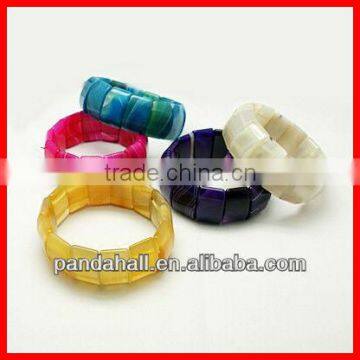 Natural Agate Lucky Bracelets(BJEW-C255-M3)