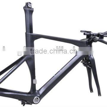 High quality aero design di2 time trial bike frame carbon