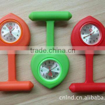 heart shape silicone rubber nurse watch (NW-007)