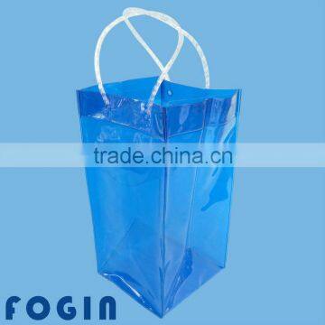 Ourdoor used Transparent blue color PVC cooler bag