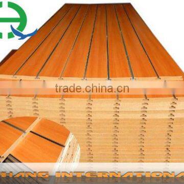 high quality/hot sale/ mdf melamine slatwall panels/slatwall