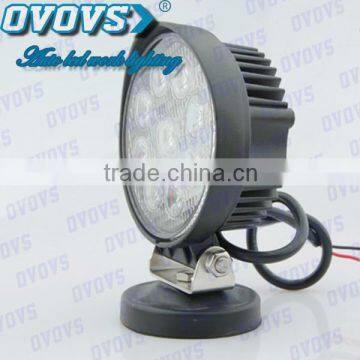 Eecellent round 27w led work light with magnetic 12v car spot light for jeep, atv, suv, truck