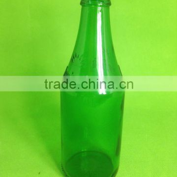 Argopackaging 350ml green color beer glass bottle