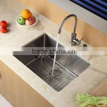 Housestar 23 inch Undermount Single Bowl 16 gauge Stainless Steel Kitchen Sink With cupc approve 2318Y