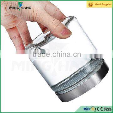 airtight Clear glass nuts storage jar jam glass bottle with cap