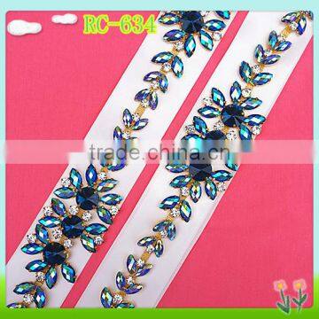 2016 Decorative Rhinestone Chain Trimmings,rhinestone Banding