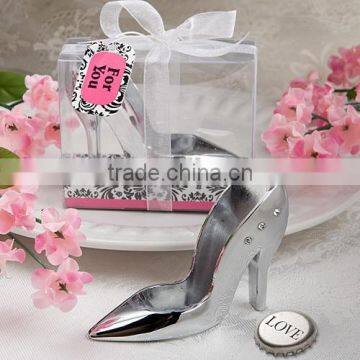 Wedding Gift High Heel Shoe Design Bottle Opener in Damask Gift Box